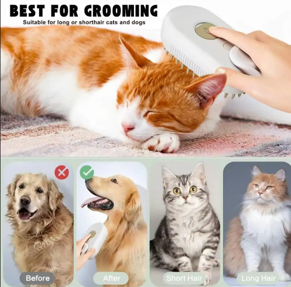 EasyGroomer™.   Electric Pet Massage Spray Brush