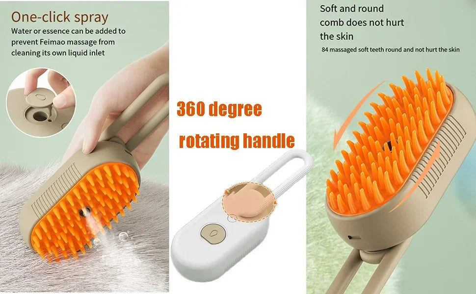 EasyGroomer™.   Electric Pet Massage Spray Brush